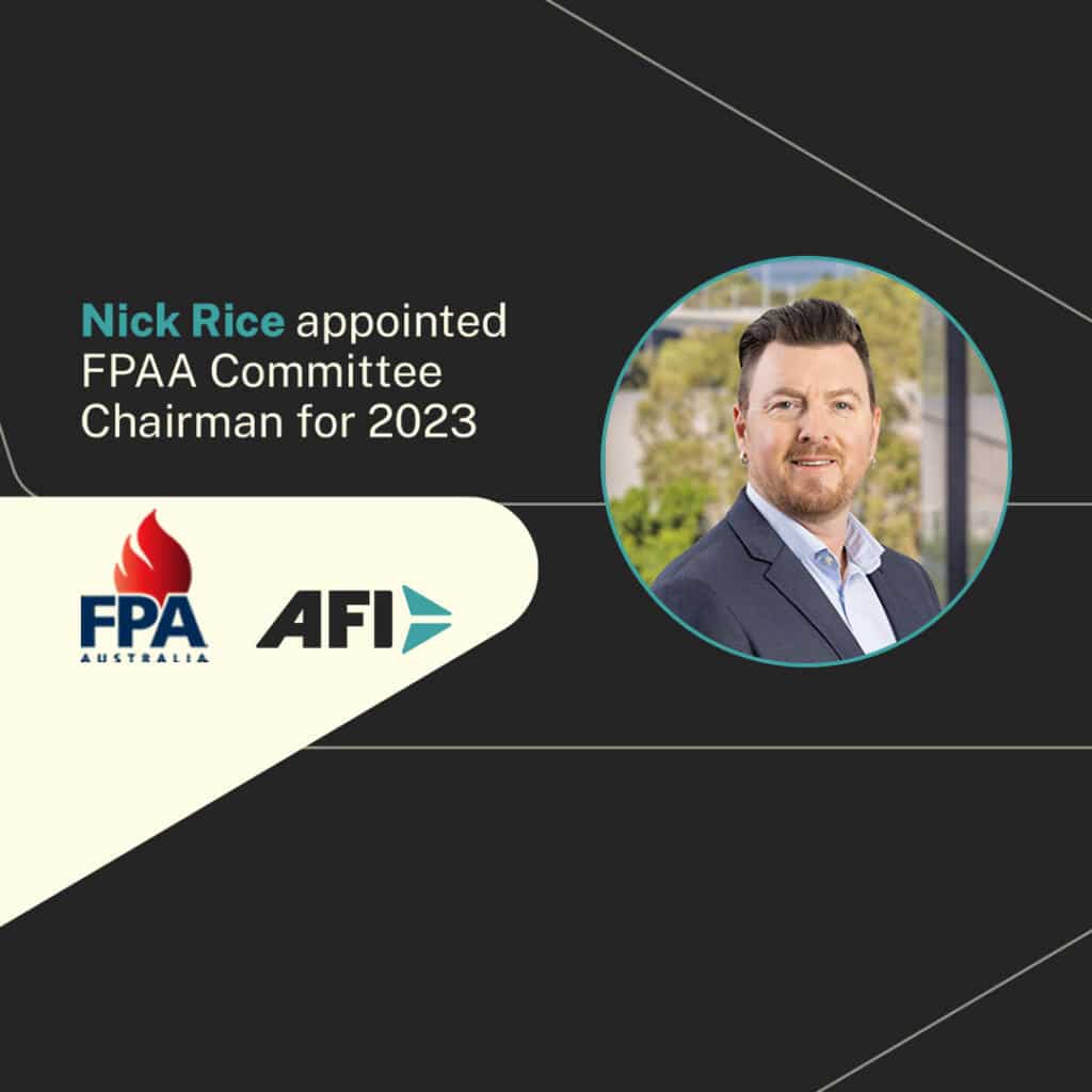 Nick Rice appointed FPAA Committee Chair for 2023 - AFI